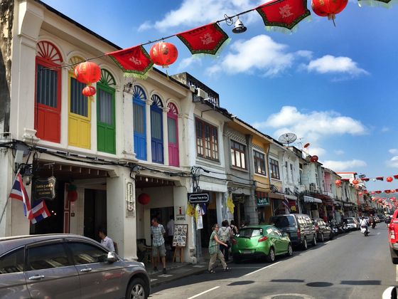 Shophouses and Lanterns