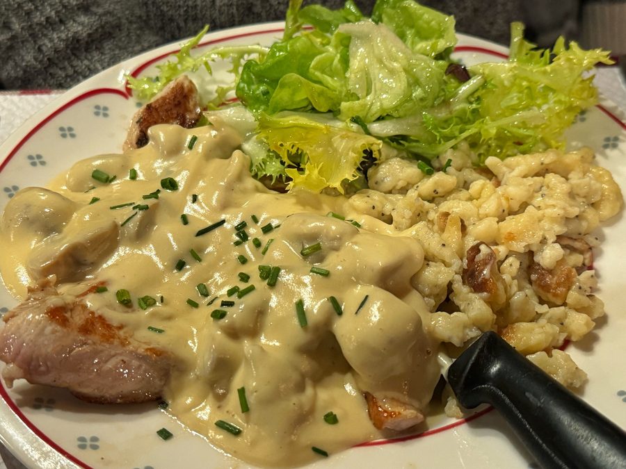 Spaetzle and Cream