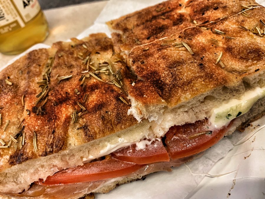 Focaccia and Prosciutto