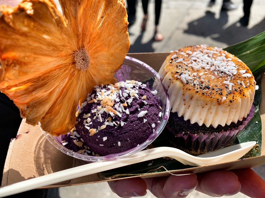 Ube and Leche Flan